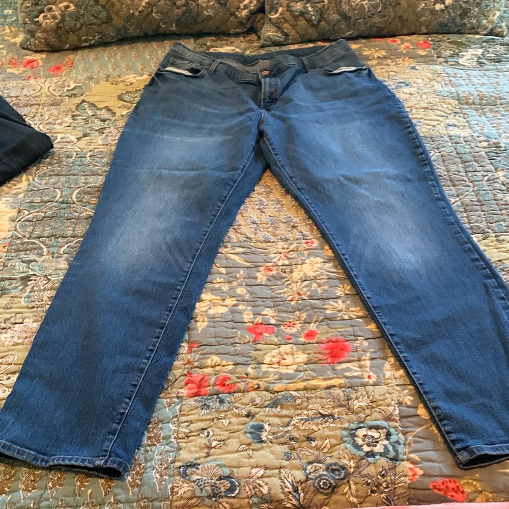 Old Navy Jeans Classic Straight leg stretch Denim. Altered for better waist fit